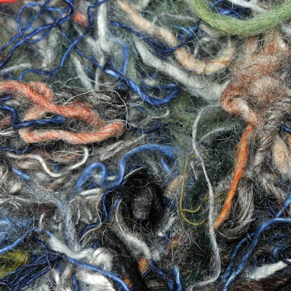 Colored Wool Fibers